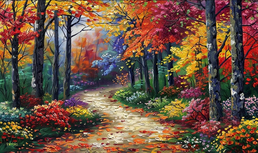 Paint by Numbers Kit Autumn Scenery