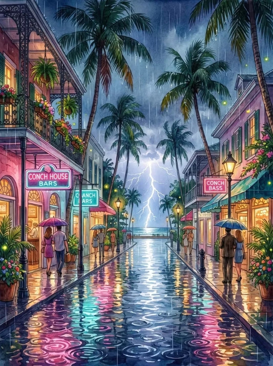 Paint by Numbers Kits Abstract Colorful Street Scene