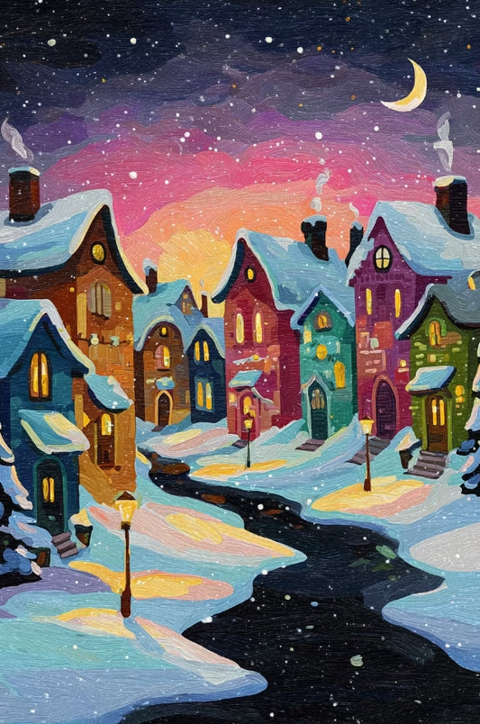 Paint by Numbers Kit Snowscape