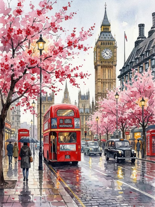 Paint by Numbers Kits Street Scene