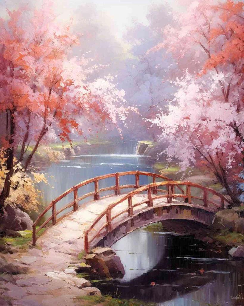 Paint by Numbers Kits Bridge Scenery