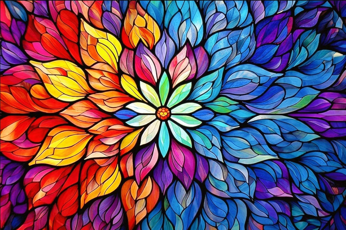 Paint by Numbers Kit Colorful Flowers