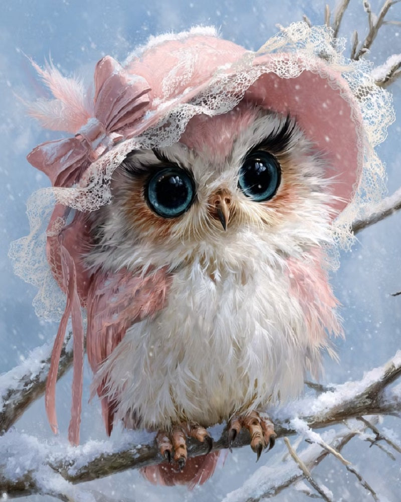 Paint by Numbers Kit Cute Owl