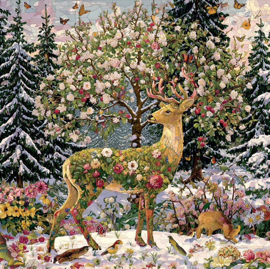Paint by Numbers Kit Abstract Deer