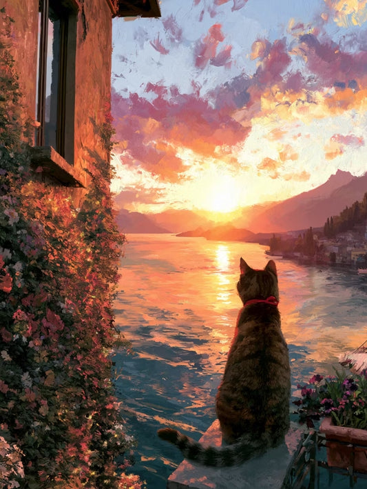 Paint by Numbers Kit Cat