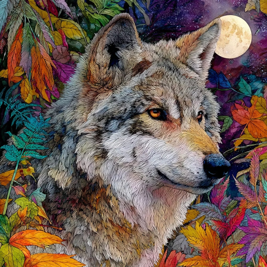 Paint by Numbers Kit Wolf