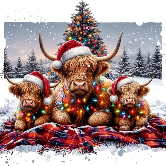 Paint by Numbers Kit Christmas Yak