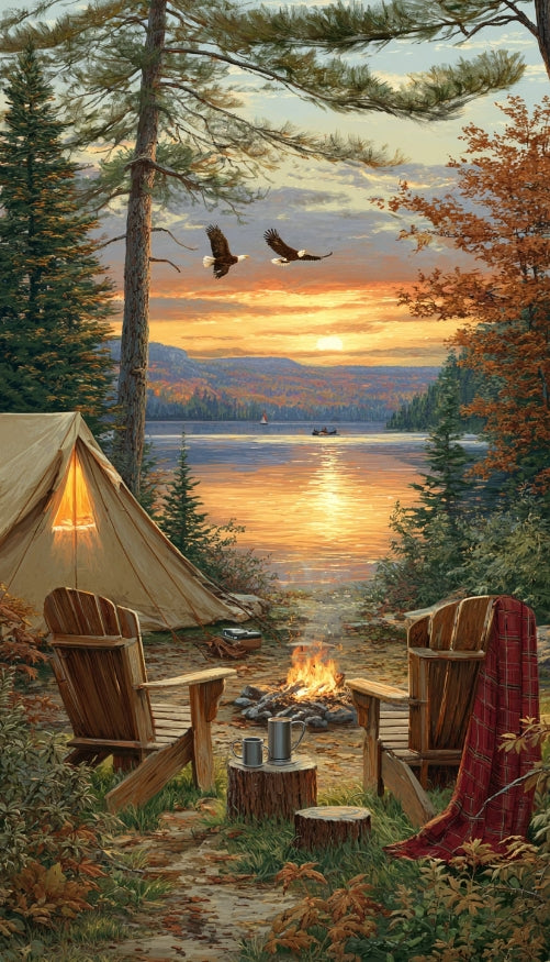 Paint by Numbers Kit Camping Life