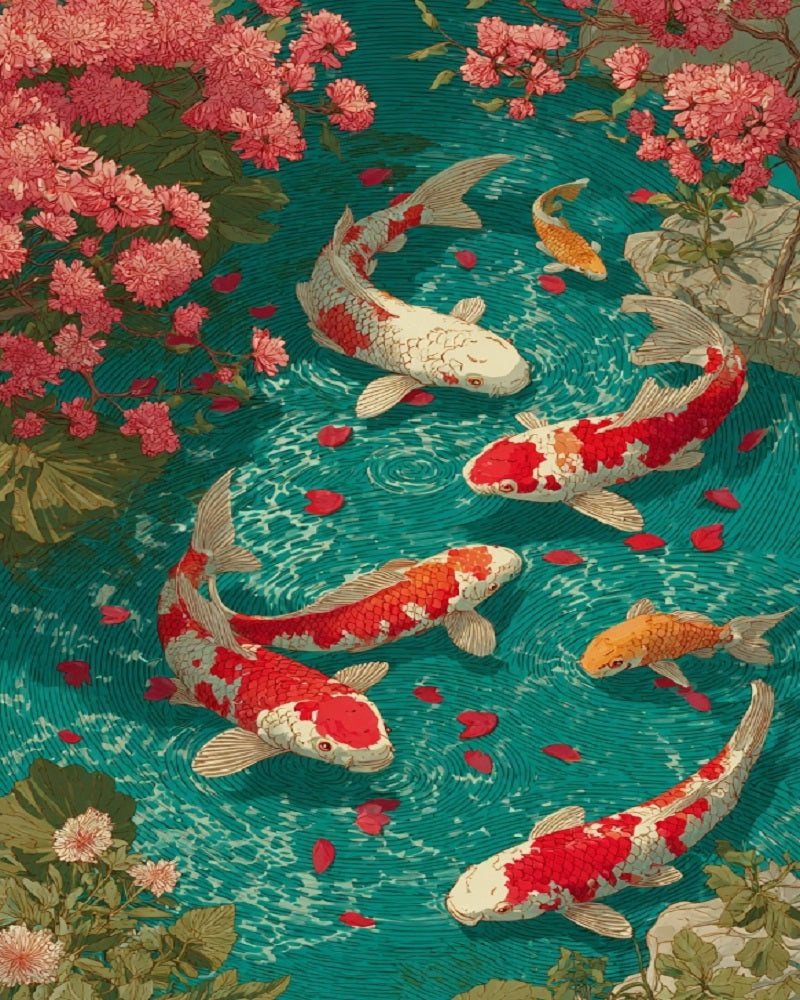 Paint by Numbers Kit Koi