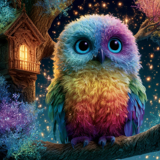 Paint by Numbers Kit Colorful Owl