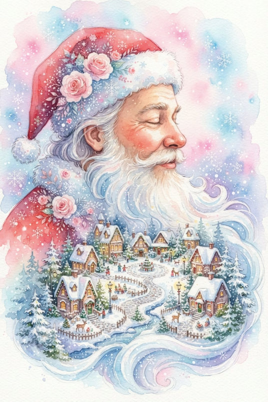 Paint by Numbers Kit Santa Claus