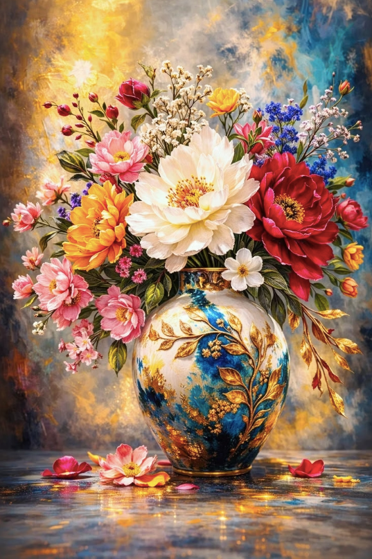 Paint by Numbers Kit Flowers