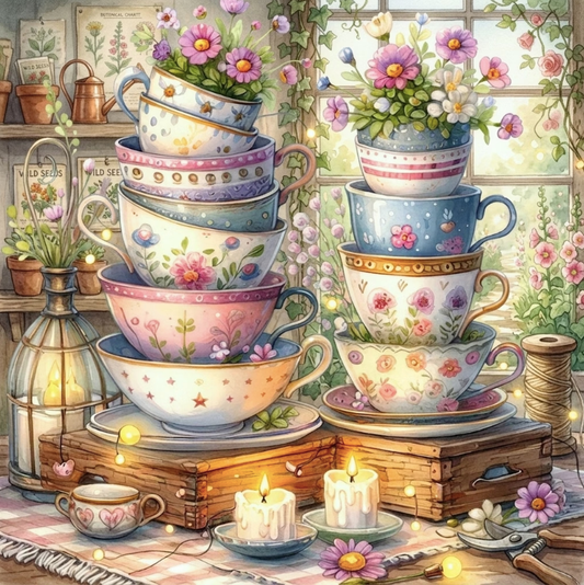 Paint by Numbers Kit Coffee Cup