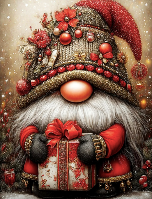 Paint by Numbers Kit Christmas Goblin