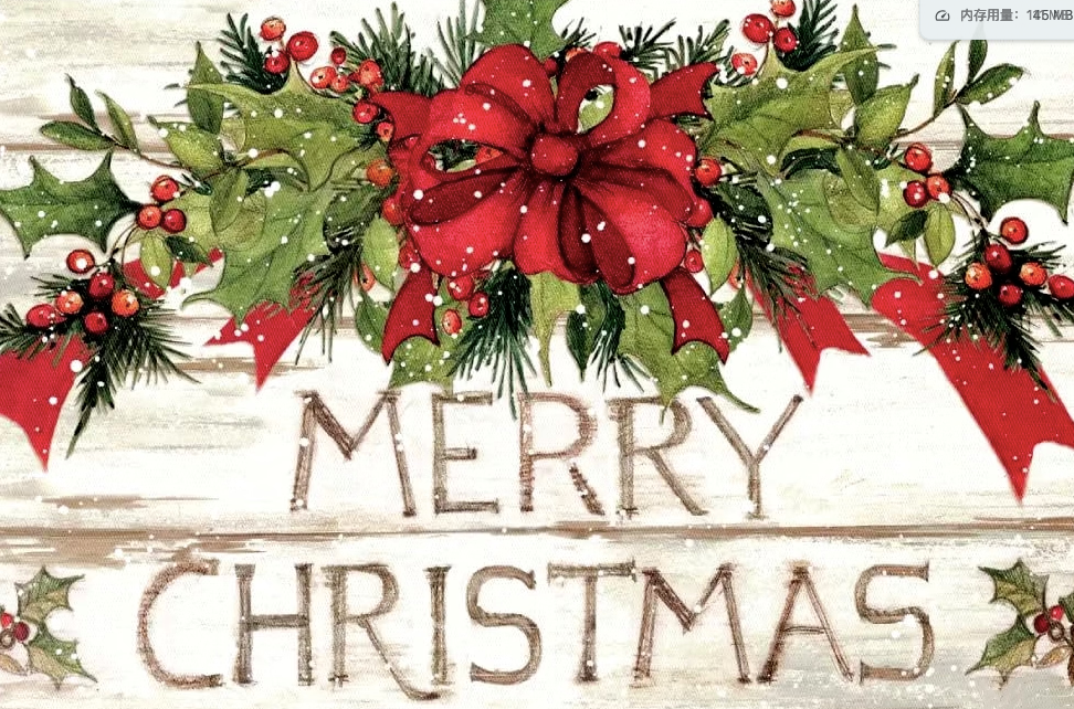 Paint by Numbers Kit Merry Christmas