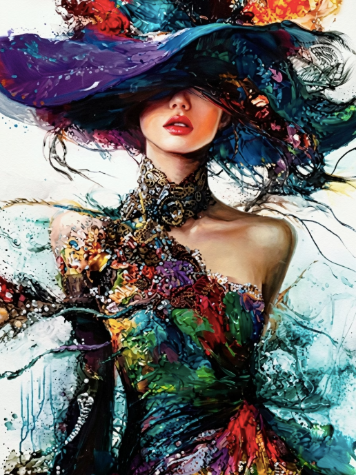 Paint by Numbers Kit Beautiful Woman
