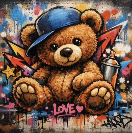 Paint by Numbers Kit Cute Little Bear