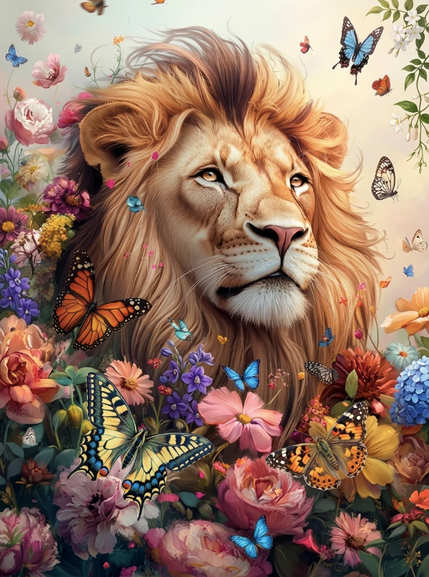 Paint by Numbers Kit Lion