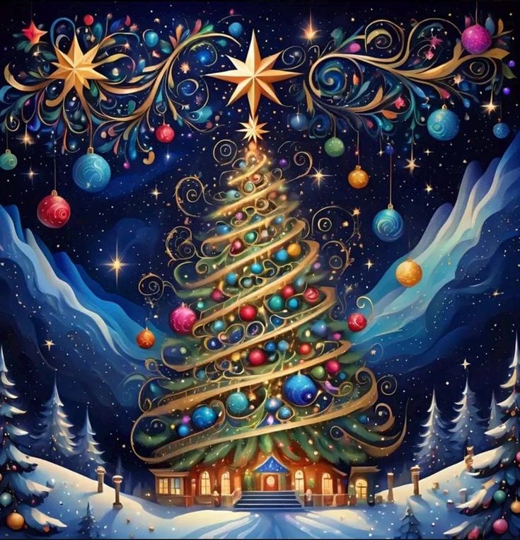 Paint by Numbers Kit Christmas Tree