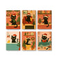 6 Mini Painting by Numbers - Christmas Black Cat