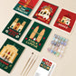 6 Mini Painting by Numbers - Christmas City Set