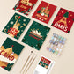6 mini painting by numbers christmas city set