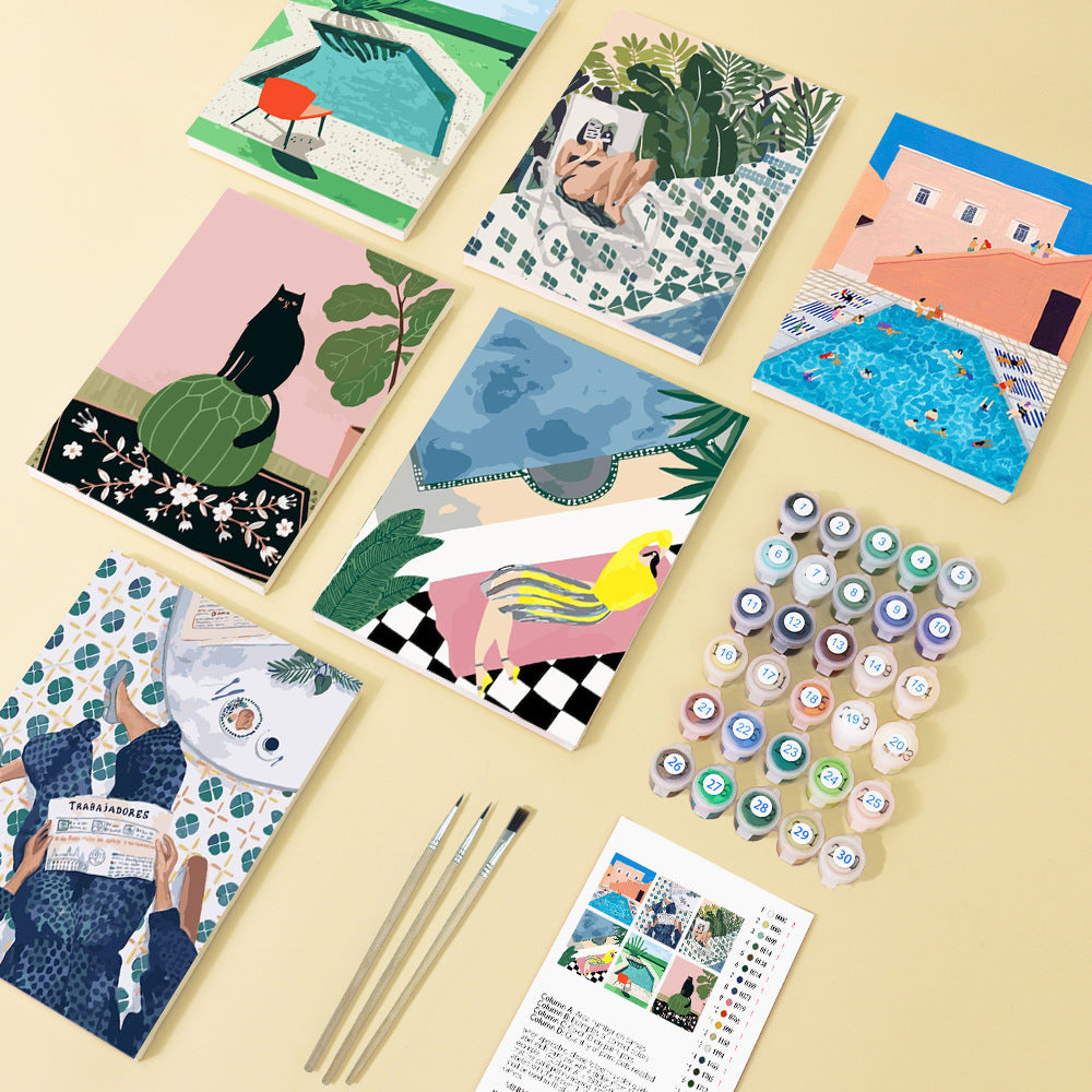 6 mini painting by numbers moments of life