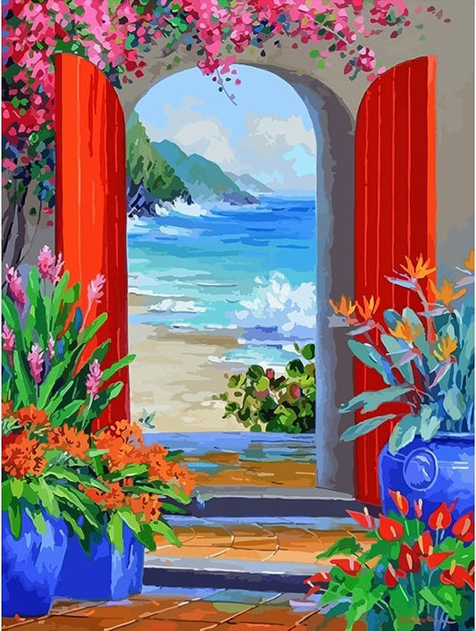 Paint by Numbers Kit Door To The Beach