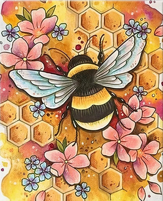 Paint by Numbers Kit Bee