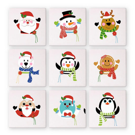 Paint by Numbers - 9 Mini Paintings | Christmas Set