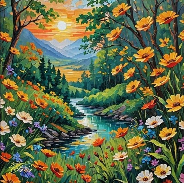 Paint by Numbers Kit Wild Scenery