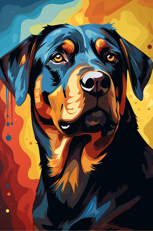Paint by Numbers Kit Pop Art Dog