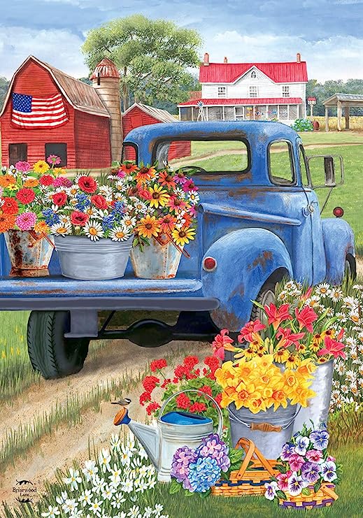 Paint by Numbers Kit Flower Car