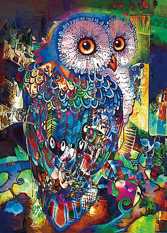 Paint by Numbers Kit Abstract Owl