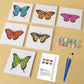Paint by Numbers - 6 Mini Paintings | Butterflies Set