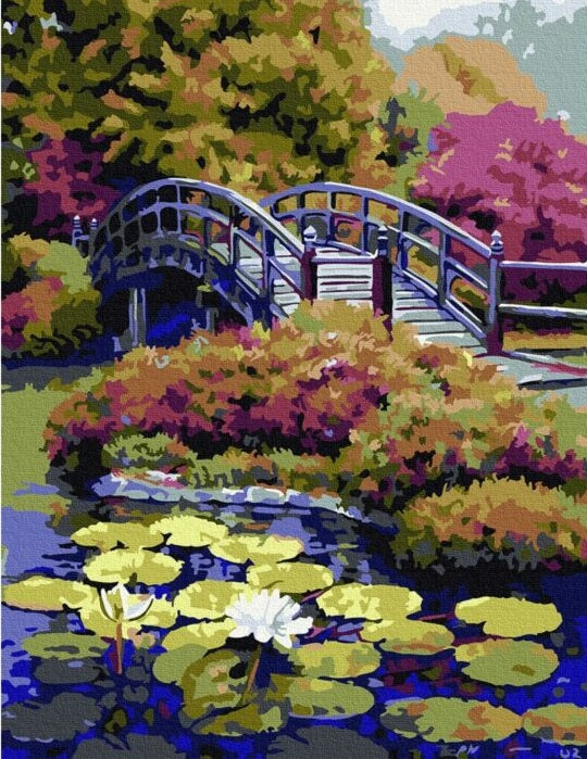 Paint by Numbers Kit Lotus Landscape