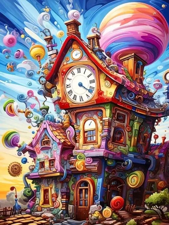 Paint by Numbers Kit Fantasy House