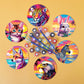 Paint by numbers Coasters (6 pieces) - Animals
