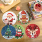 Paint by numbers Coasters (6 pieces) - Christmas