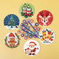 Paint by numbers Coasters (6 pieces) - Christmas