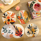 Paint by numbers Coasters (6 pieces) - Plant