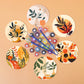 Paint by numbers Coasters (6 pieces) - Plant