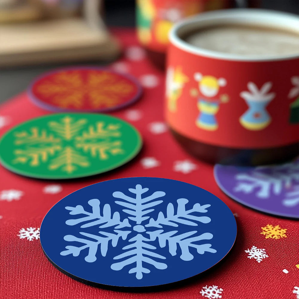 Paint by numbers Coasters (4 pieces) - Snowflake