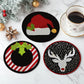 Paint by numbers Coasters (4 pieces) - Christmas