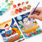 Paint by numbers DIY Christmas Cards  6 Pack