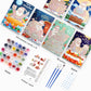 Paint by numbers DIY Christmas Cards  6 Pack