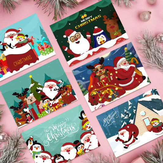 Paint by numbers DIY Christmas Cards  6 Pack