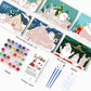 Paint by numbers DIY Christmas Cards  6 Pack