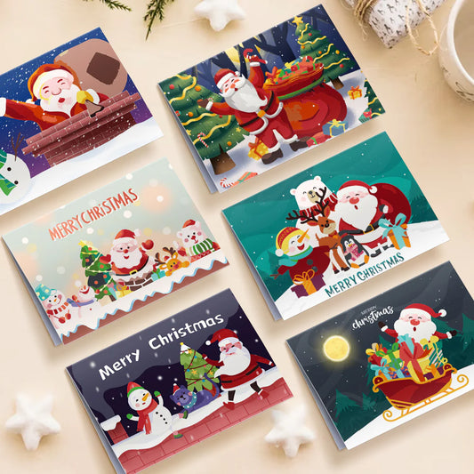 Paint by numbers DIY Christmas Cards  6 Pack