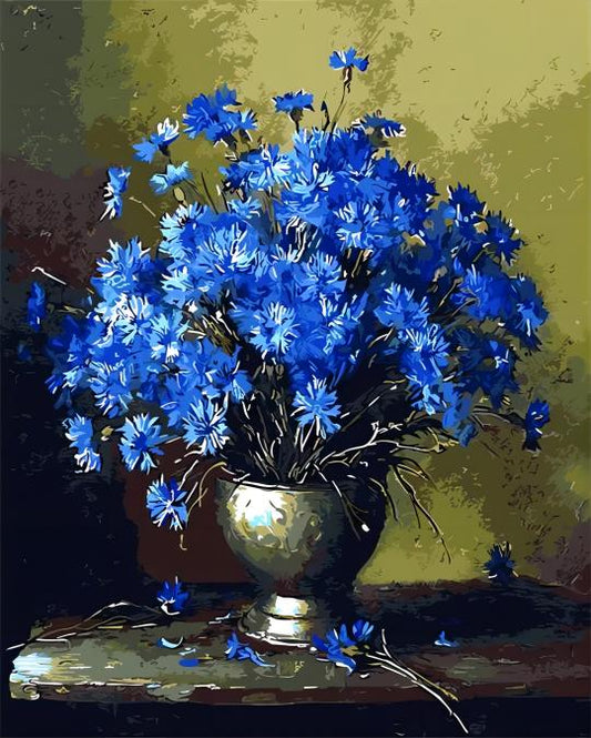 Paint by Numbers Kit Blue Flower